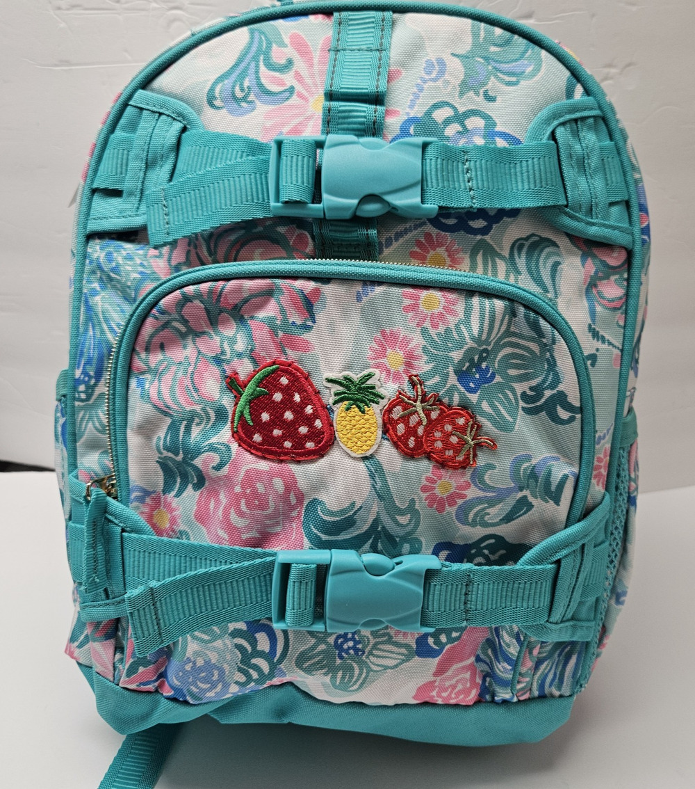 Pottery Barn Kids Mackenzie Lilly Pulitzer Strawberry Backpack Small floral